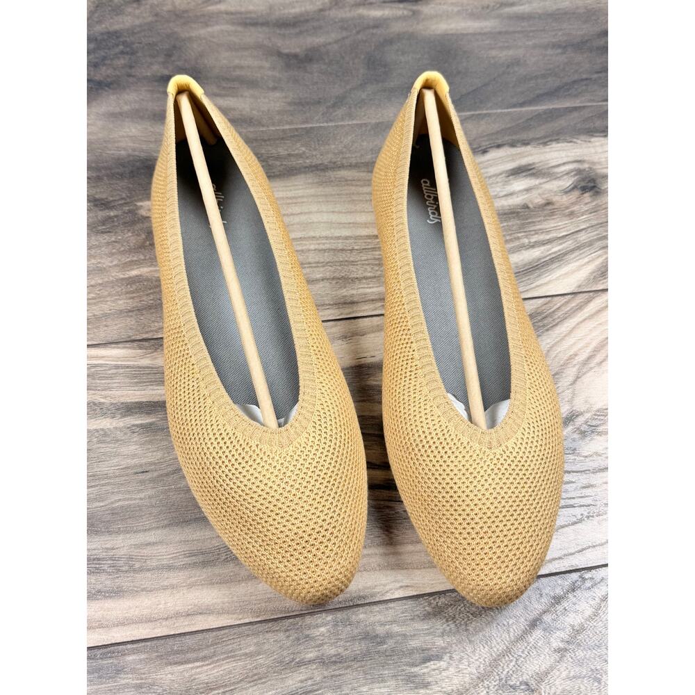 NIB Allbirds 10 Tree Breezer Point Ballet Flats Forage Tan - Picture 3 of 10